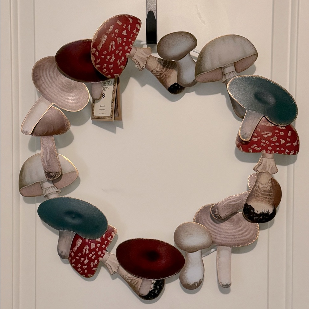 John Derian for Target Metal Wreath -Mushrooms
